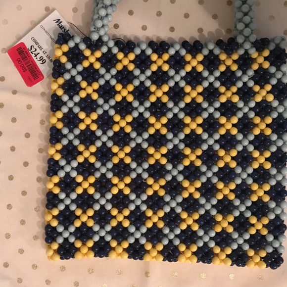 NWT Beaded Tote Bag - Picture 3 of 3